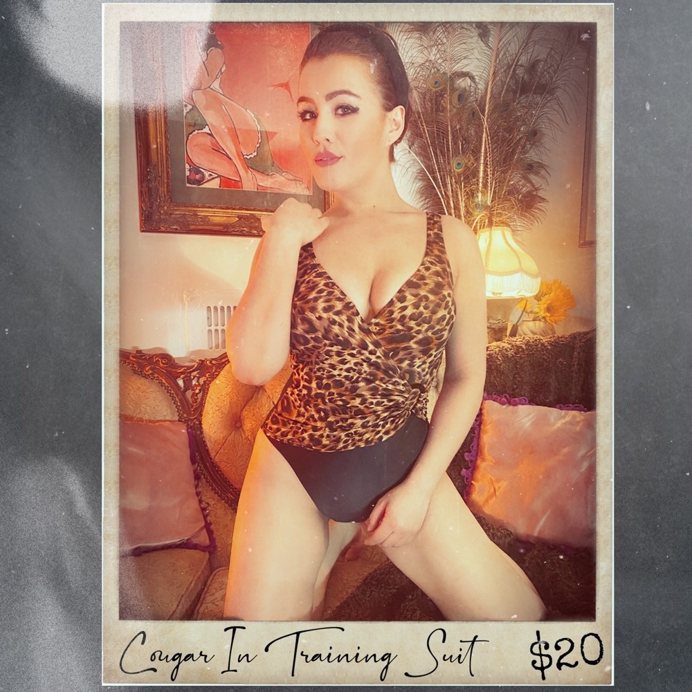 Pin Up Leopard Vintage Swimsuit